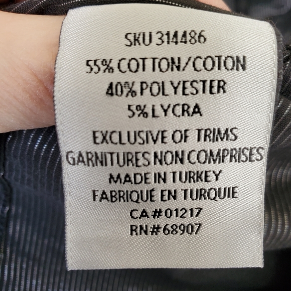 3/$30 Le Chateau black with Silver Men's Long Sleeve Button Down Shirt - Picture 7 of 7